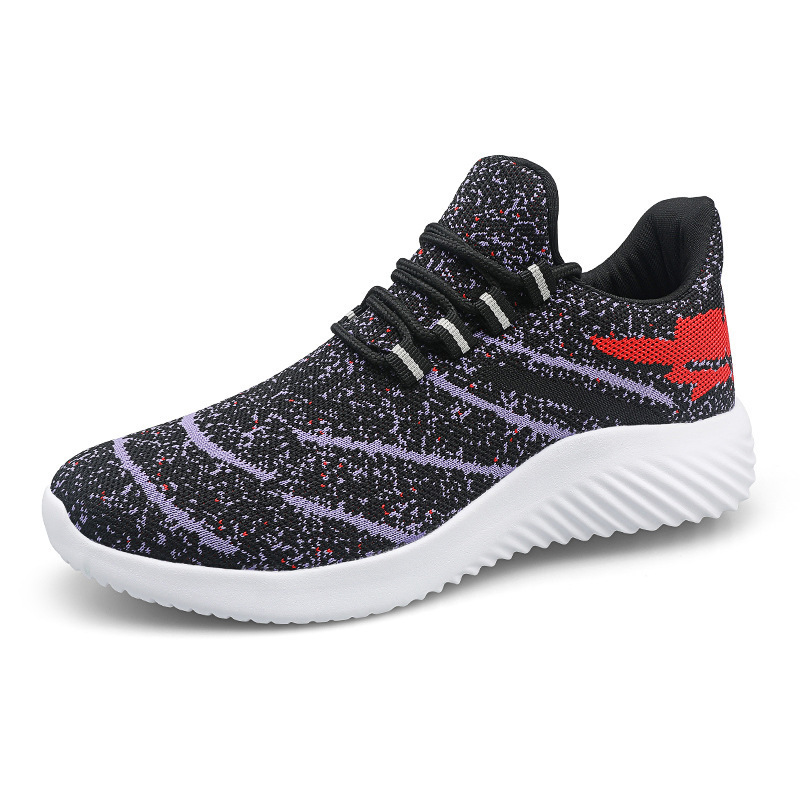 Men's Sports Shoes Breathable Mesh Large Size Casual Lightweight Lace-up Youth Running