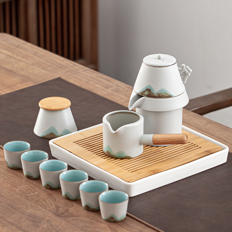 Lazy Man Automatic Making Simple Gift Box Tea Set - Image 4