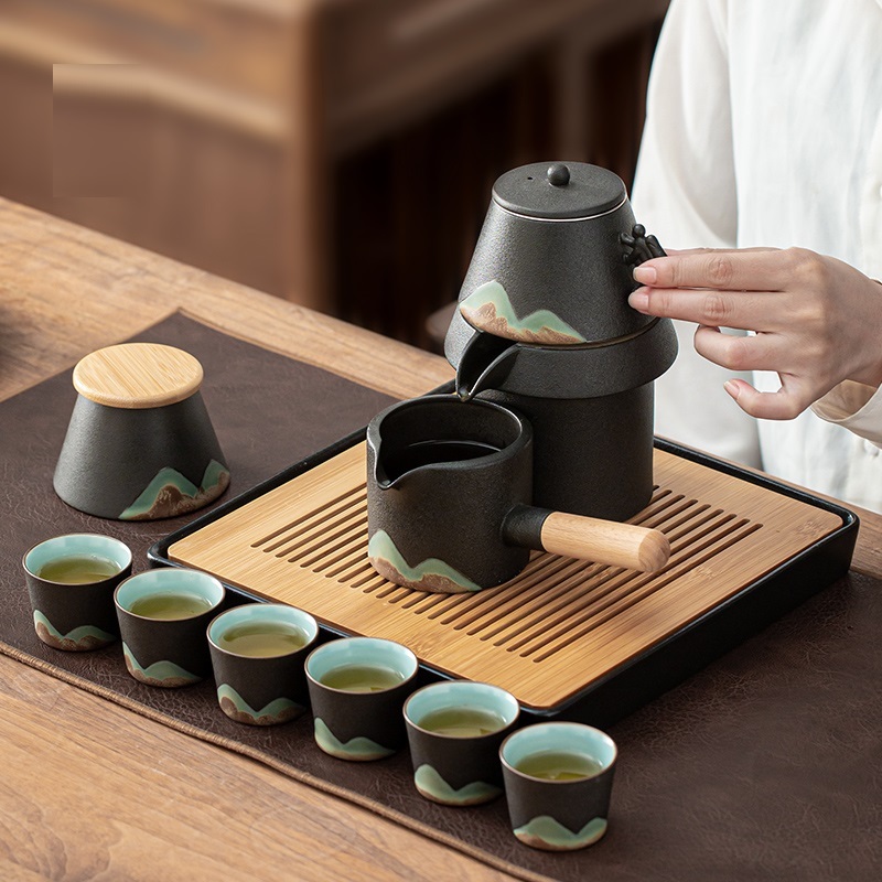 Lazy Man Automatic Making Simple Gift Box Tea Set - Image 6
